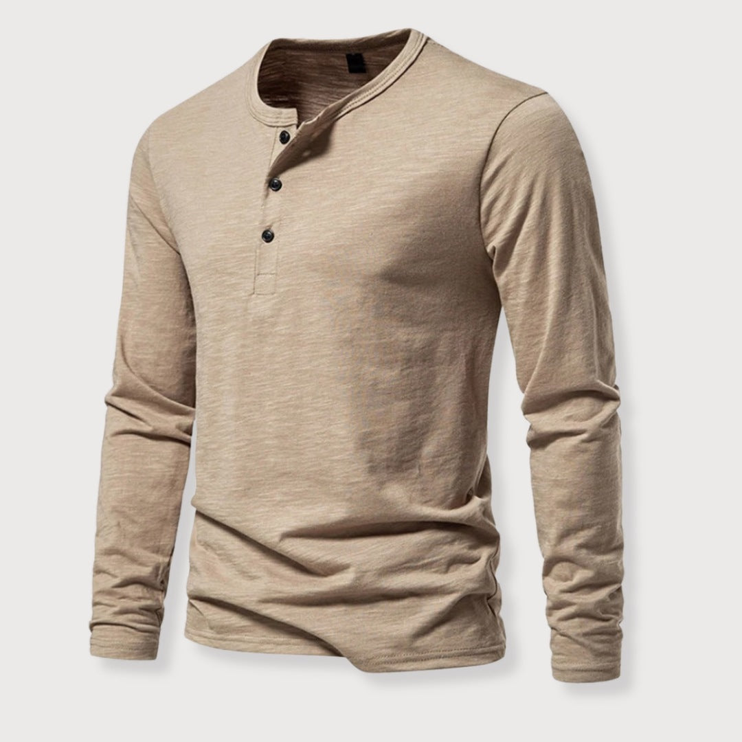 JAMES | HENLEY SHIRT - Echelon Lifestyle
