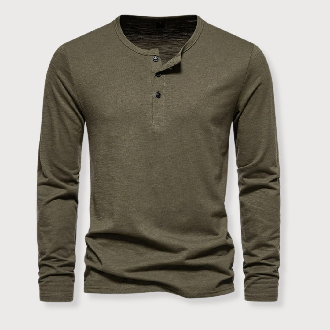 JAMES | HENLEY SHIRT - Echelon Lifestyle