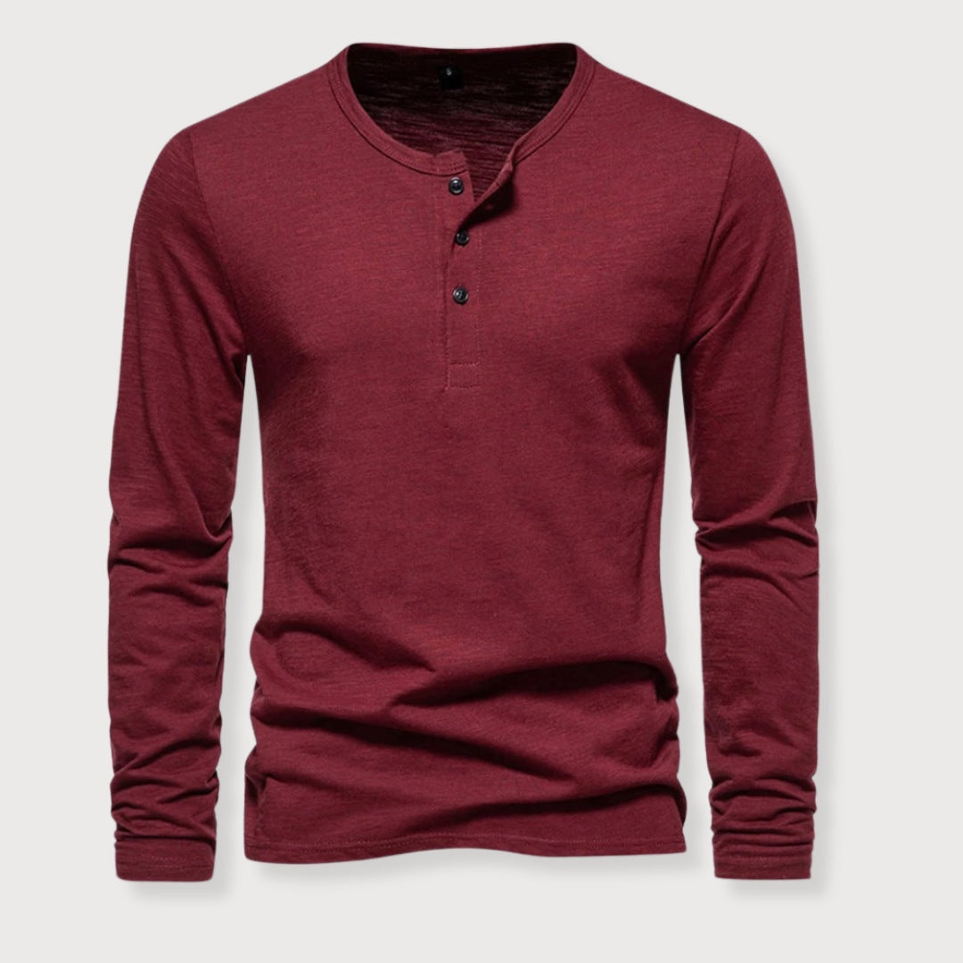JAMES | HENLEY SHIRT - Echelon Lifestyle