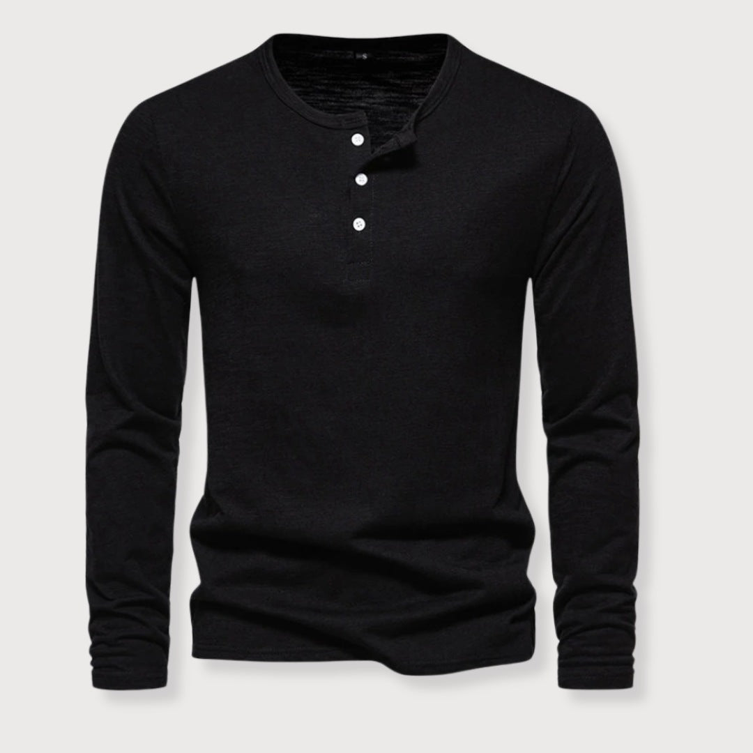 JAMES | HENLEY SHIRT - Echelon Lifestyle