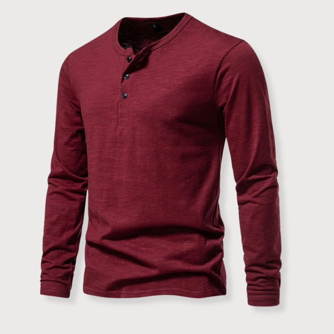 JAMES | HENLEY SHIRT - Echelon Lifestyle