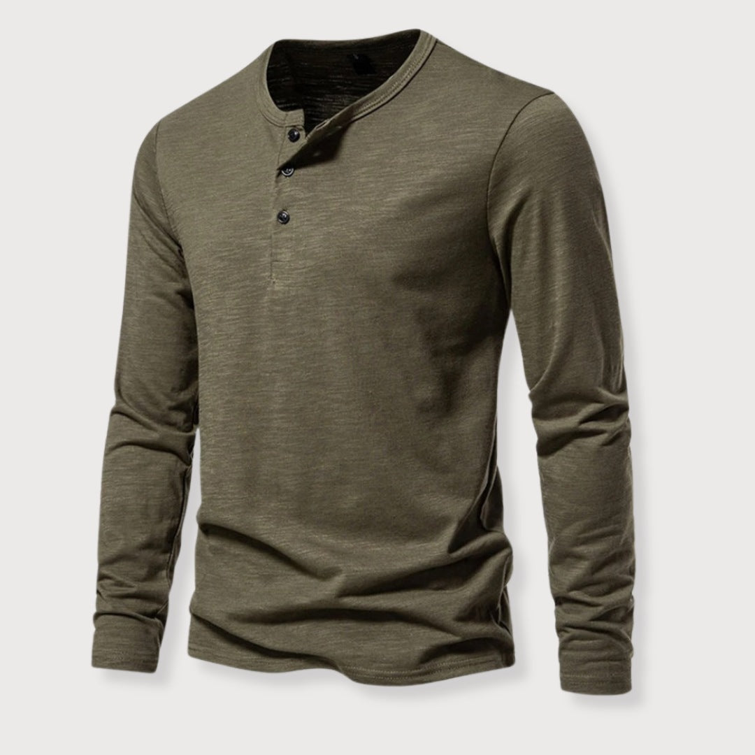 JAMES | HENLEY SHIRT - Echelon Lifestyle