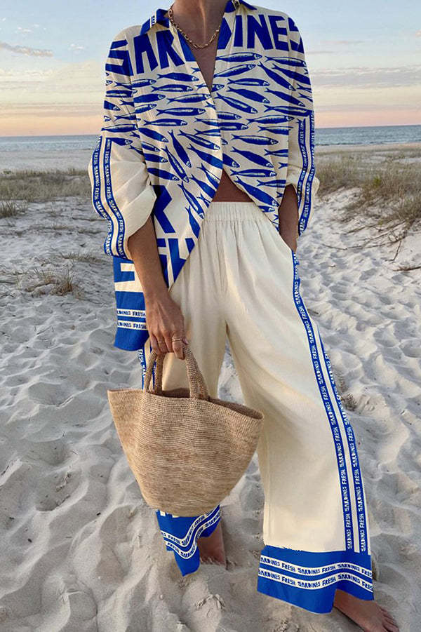 Lia™ | Completo Sardine Blu