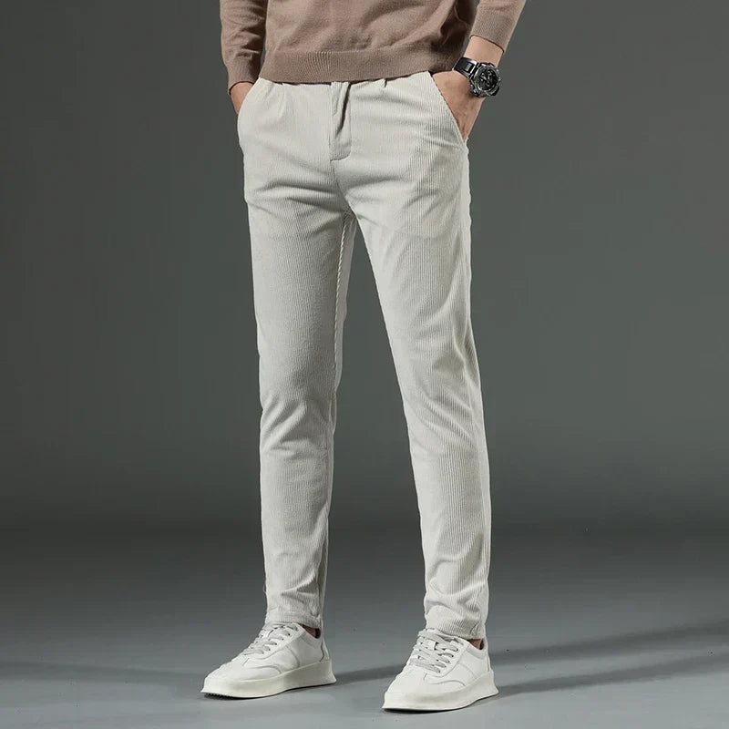 NICHOLAS | MEN'S RIBBED TROUSERS - Echelon Lifestyle