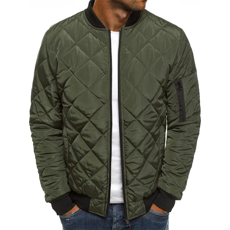 Dale | Cotton Jacket with Diamond Pattern - Echelon Lifestyle
