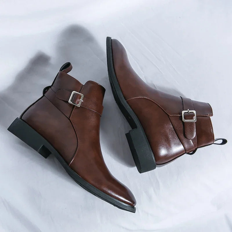 Sergio Genuine Leather Chelsea Boots - Echelon Lifestyle