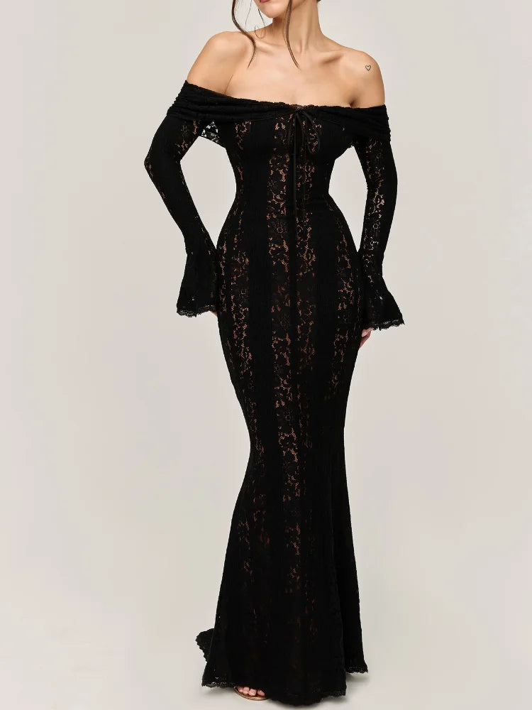 Milena™ | Mežģīņu vakara kleita