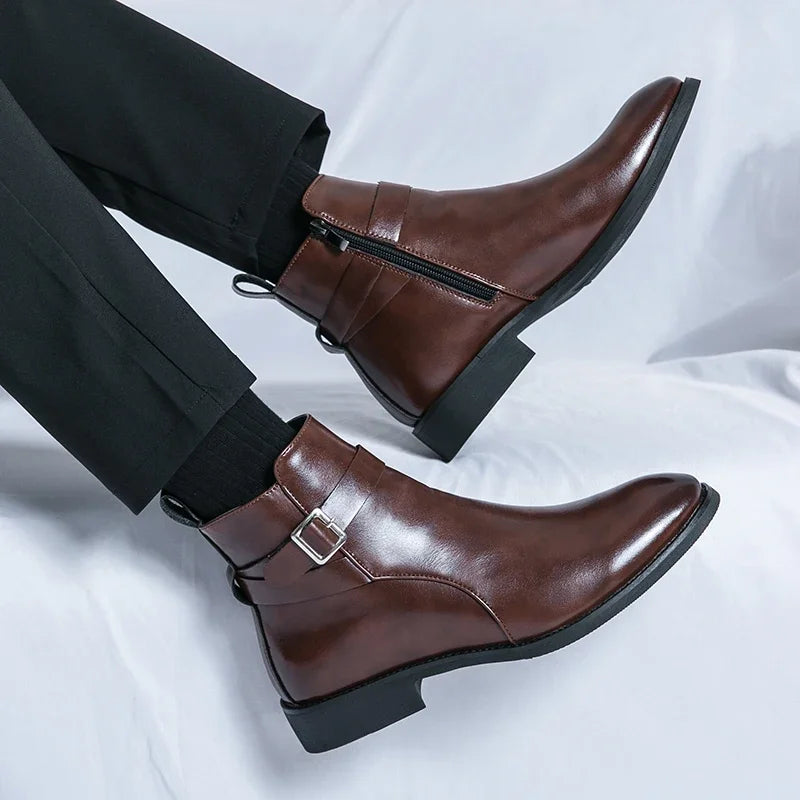 Sergio Genuine Leather Chelsea Boots - Echelon Lifestyle