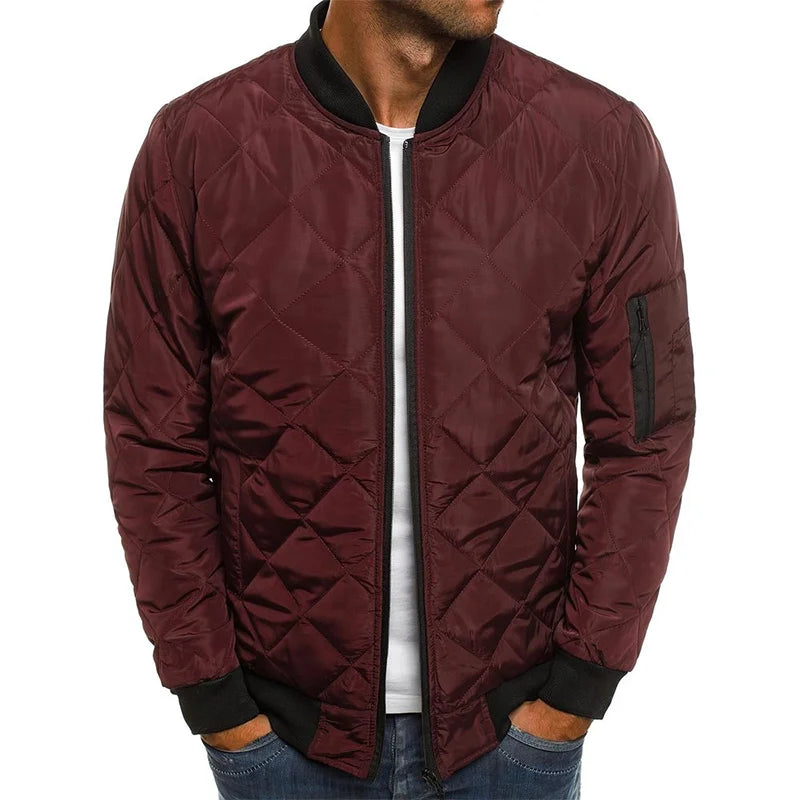 Dale | Cotton Jacket with Diamond Pattern - Echelon Lifestyle