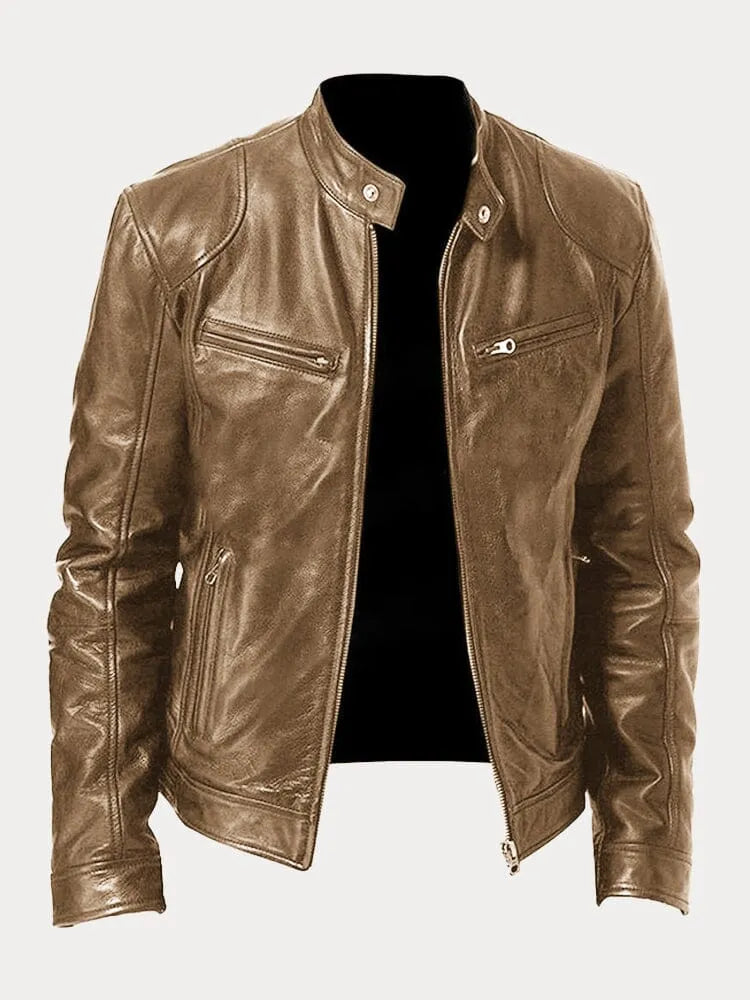 LUCAS | CASUAL LEATHER JACKET - Echelon Lifestyle