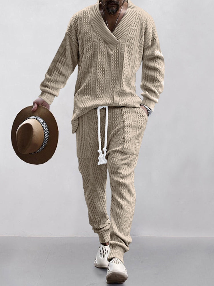 Athleisure Cable Jacquard Set - Echelon Lifestyle