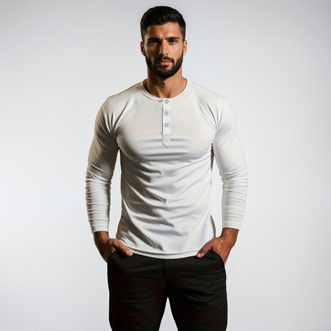 LIAM | MUSCLE FIT LONG-SLEEVE - Echelon Lifestyle
