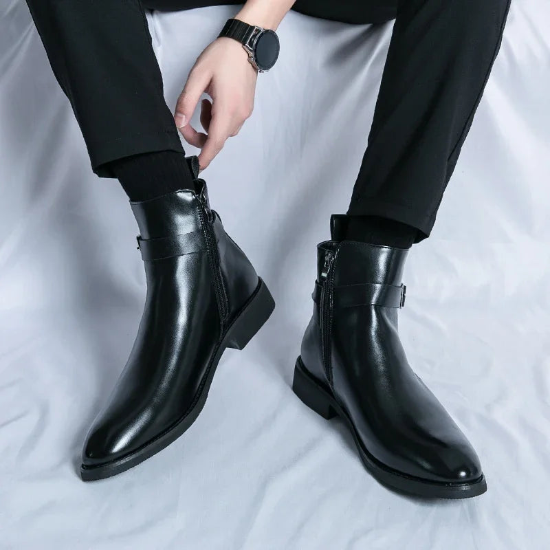 Sergio Genuine Leather Chelsea Boots - Echelon Lifestyle
