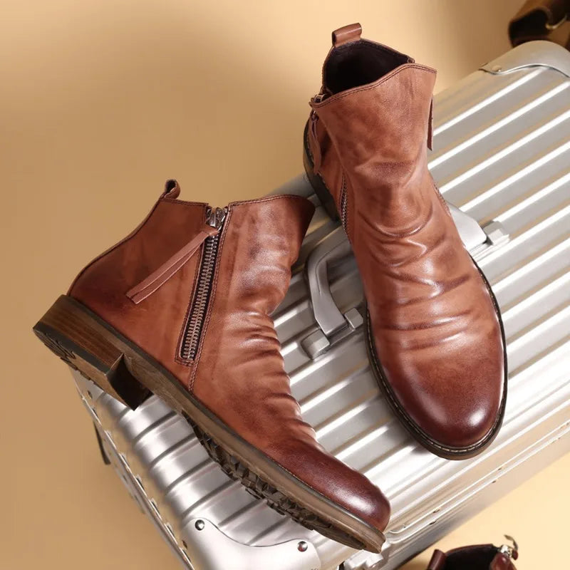 Owens | Leather Chelsea boots - Echelon Lifestyle