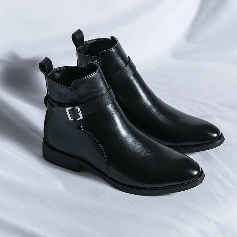 Sergio Genuine Leather Chelsea Boots - Echelon Lifestyle