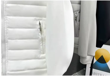 Eleganta kokvilnas pufīgā jaka