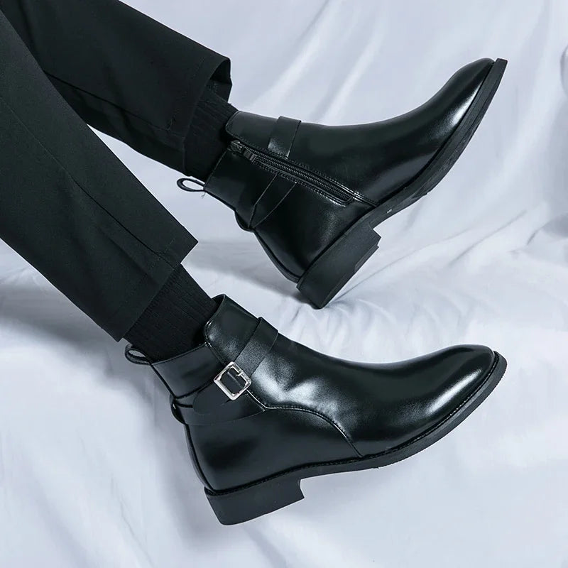Sergio Genuine Leather Chelsea Boots - Echelon Lifestyle