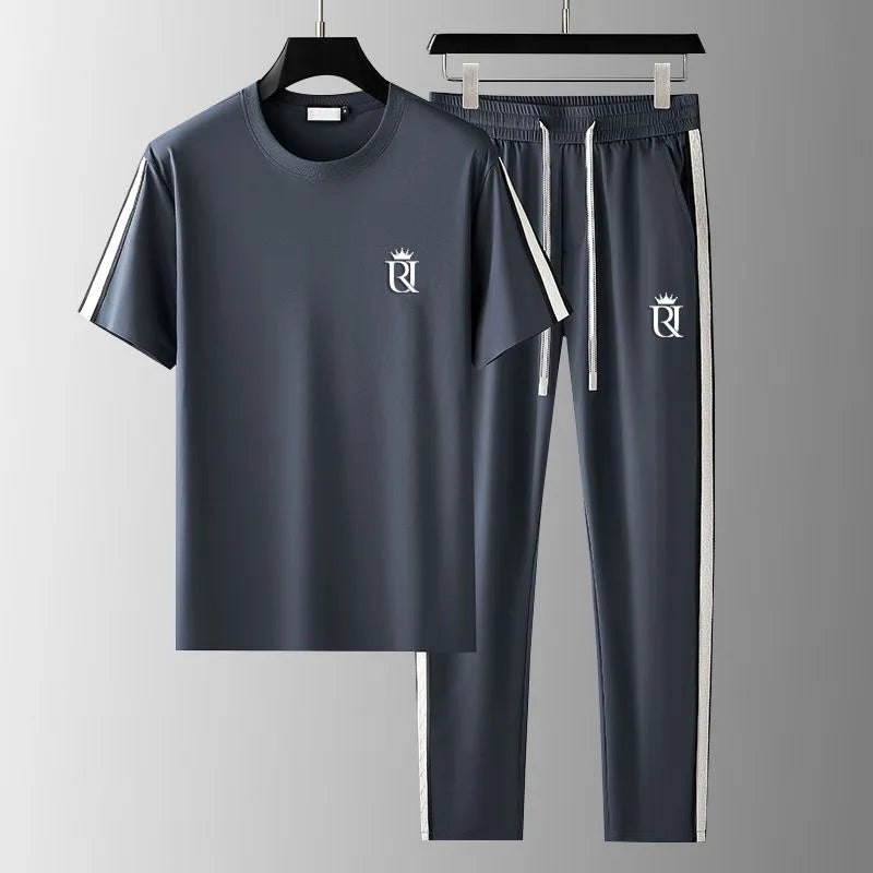 Kai™ - Men's Ice Silk Summer Tracksuit - Echelon Lifestyle
