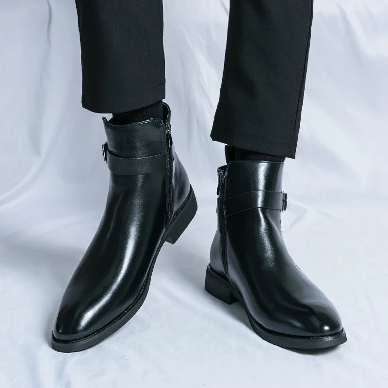 Sergio Genuine Leather Chelsea Boots - Echelon Lifestyle
