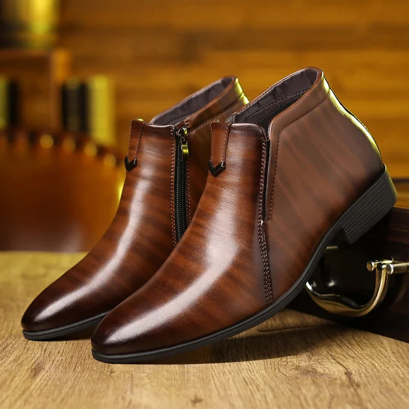 Oliver Prescott Luxe Retro Ankle Boots - Echelon Lifestyle