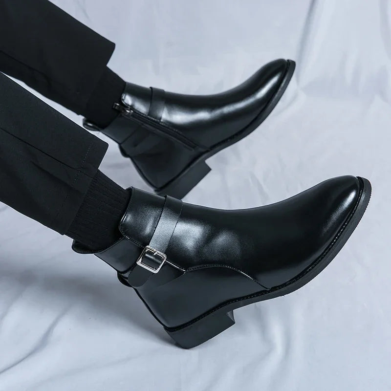 Sergio Genuine Leather Chelsea Boots - Echelon Lifestyle