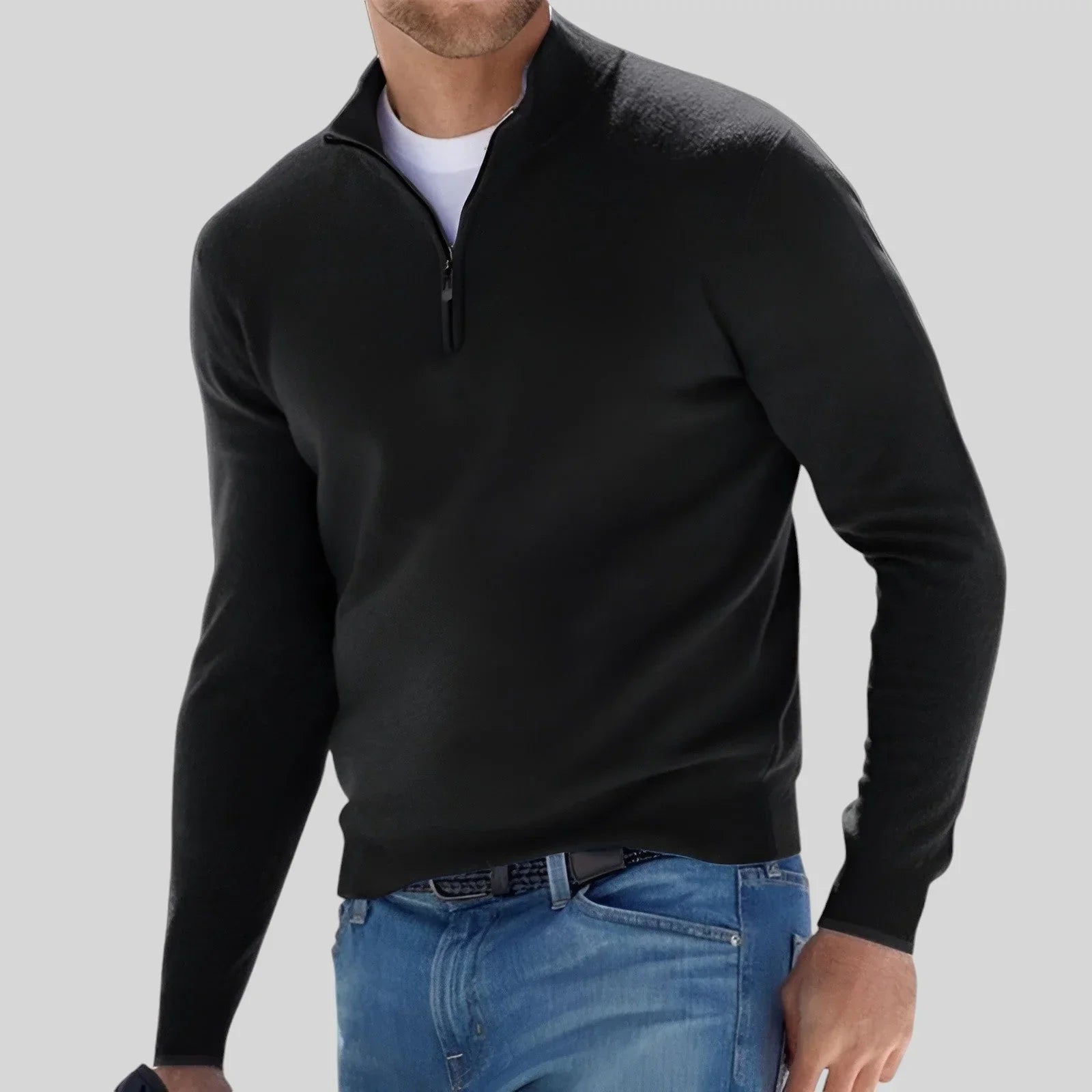 JULIAN | PREMIUM ZIP SWEATER - Echelon Lifestyle