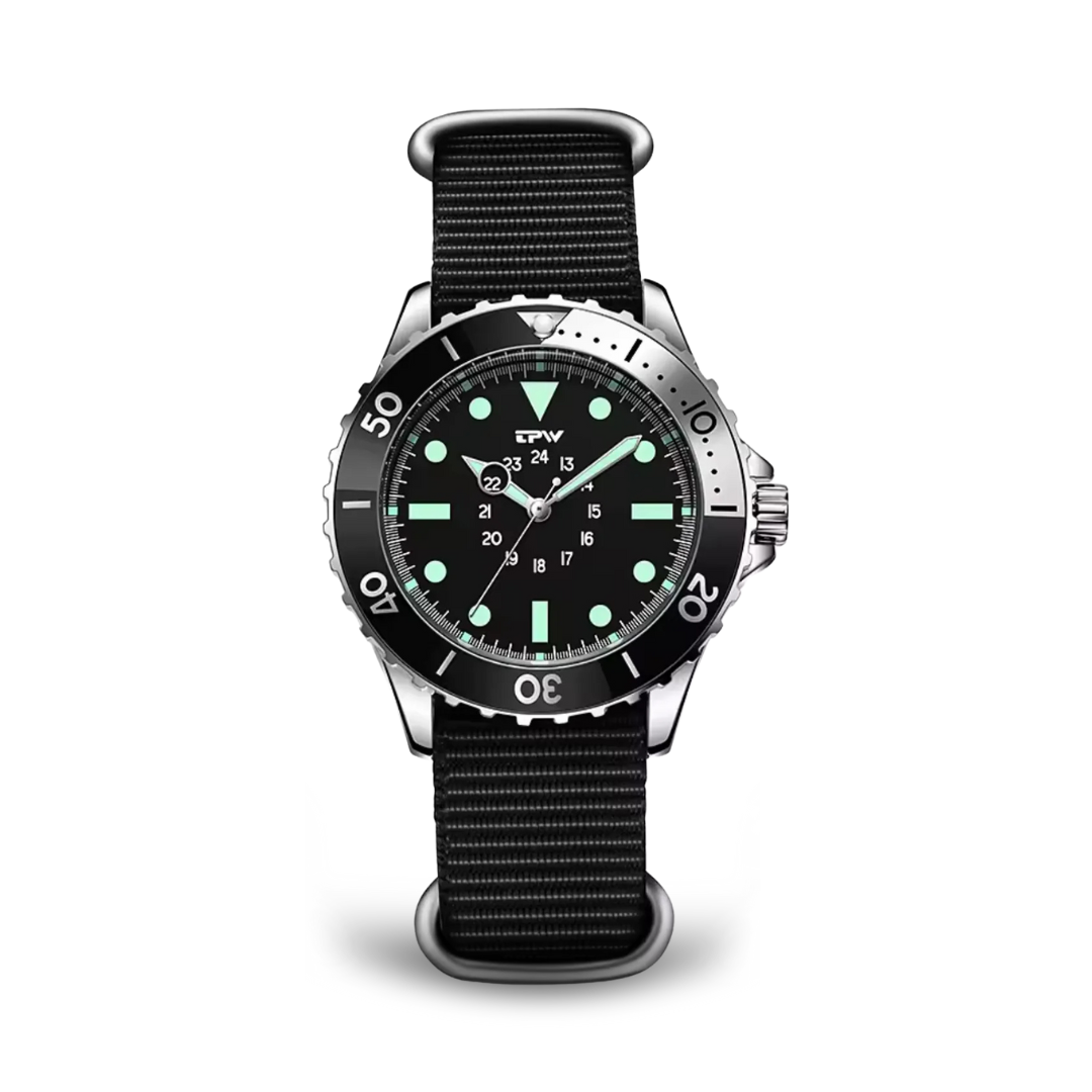 Tactical Waterproof Diver-Style Field Watch - Echelon Lifestyle