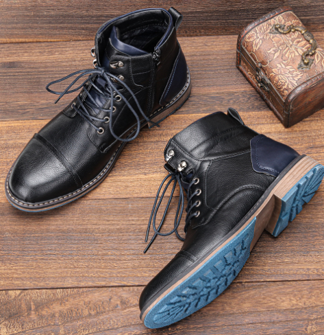 Aaron | Handcrafted Premium Leather Oxford Boots - Echelon Lifestyle