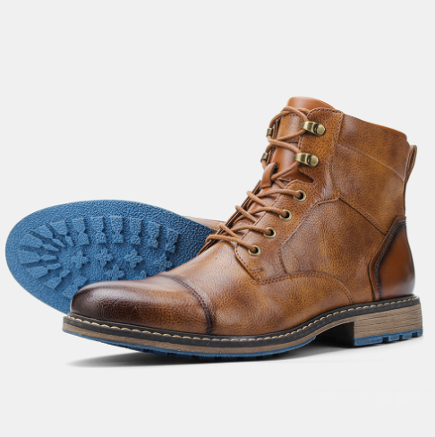 Aaron | Handcrafted Premium Leather Oxford Boots - Echelon Lifestyle