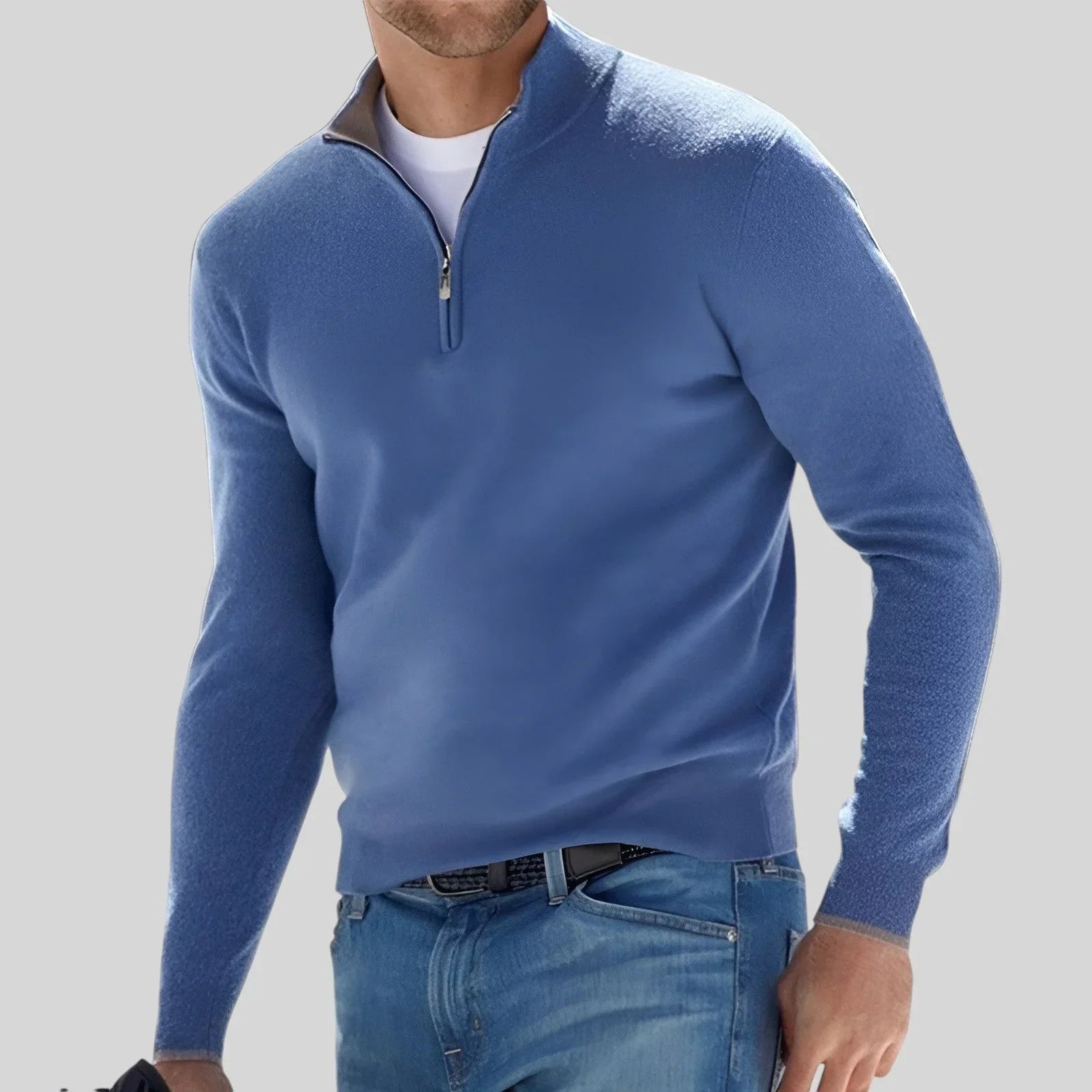 JULIAN | PREMIUM ZIP SWEATER - Echelon Lifestyle