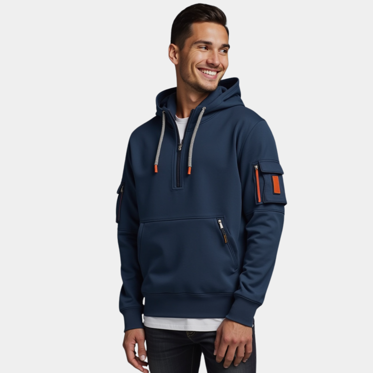 LUCA | CASUAL FLEECE HOODED SWEATSHIRT - Echelon Lifestyle