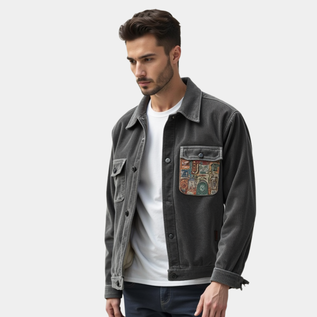 OLIVER | COMFORTABLE PATCHWORK SHIRT - Echelon Lifestyle