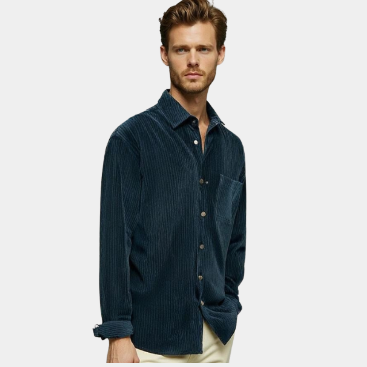 DECLAN | CASUAL CORDUROY SHIRT - Echelon Lifestyle
