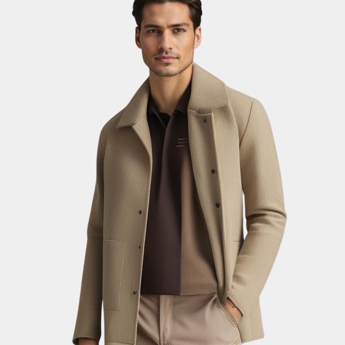 HARRISON | ELEGANT WOOL COAT - Echelon Lifestyle