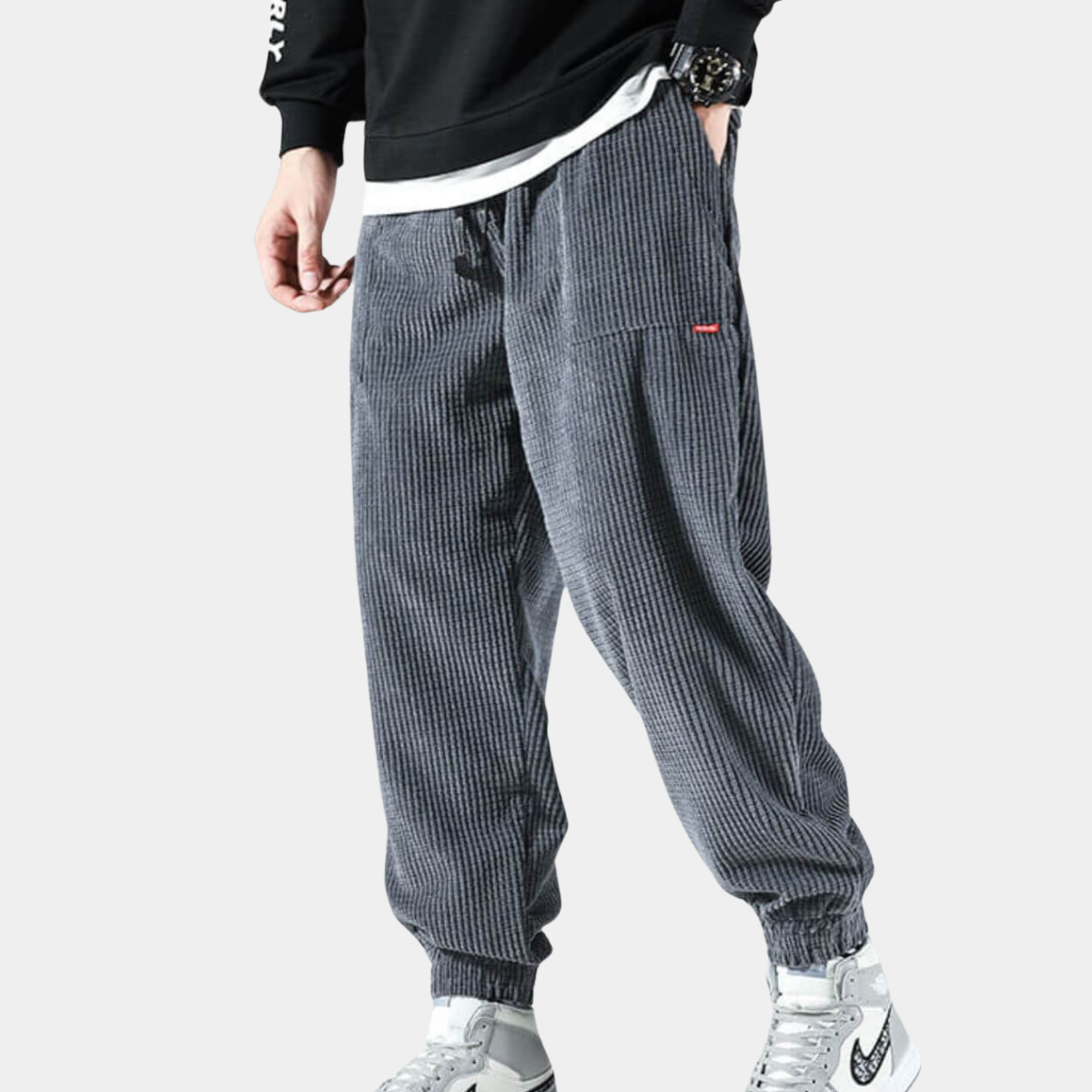 JASON | STYLISH CORDUROY JOGGERS - Echelon Lifestyle