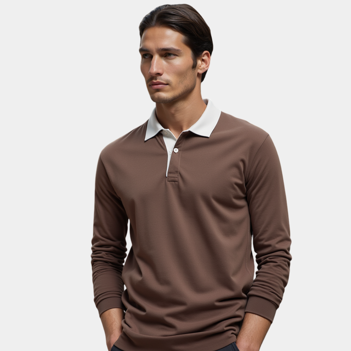 GIANMARCO | LONG-SLEEVE POLO - Echelon Lifestyle