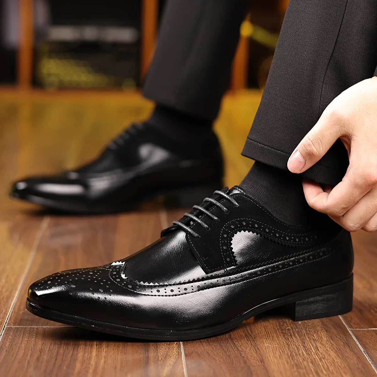 Alexander Prescott Leather Dress Shoes - Echelon Lifestyle